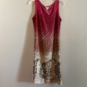 Sleeveless silk J Jill  dress